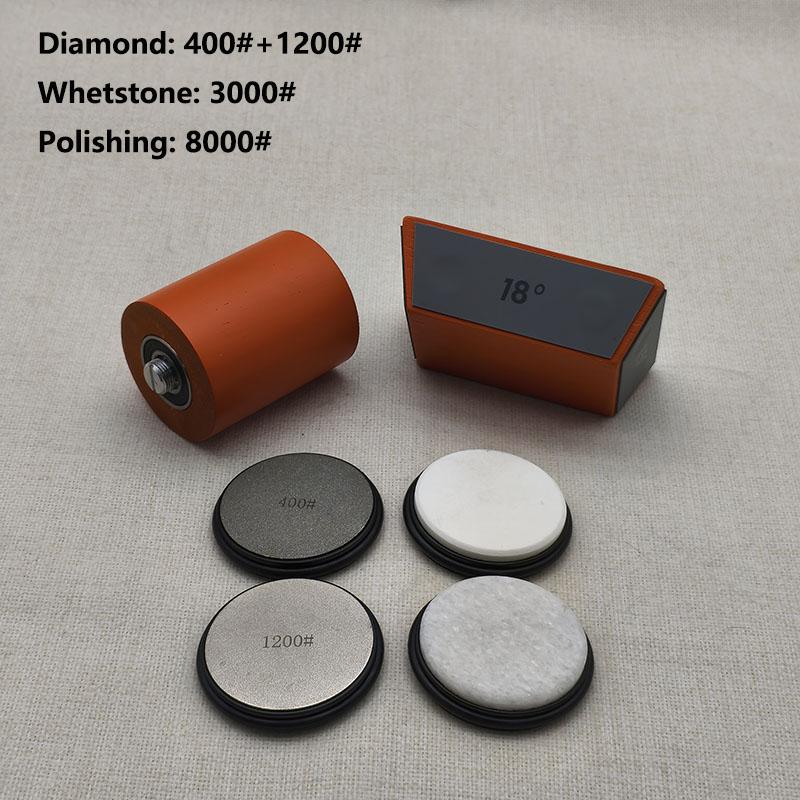 Rolling Knife Sharpener For Straight Edge Knife Sharpener Kit Four Angle Degree Magnetic Angle For Kitchen Knives Whetstone Set