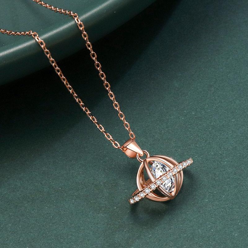 

Ожерелье Earth, женское, простое, модное, циркон, экватор, нишевый дизайн, цепочка на ключицу, новогодний подарок