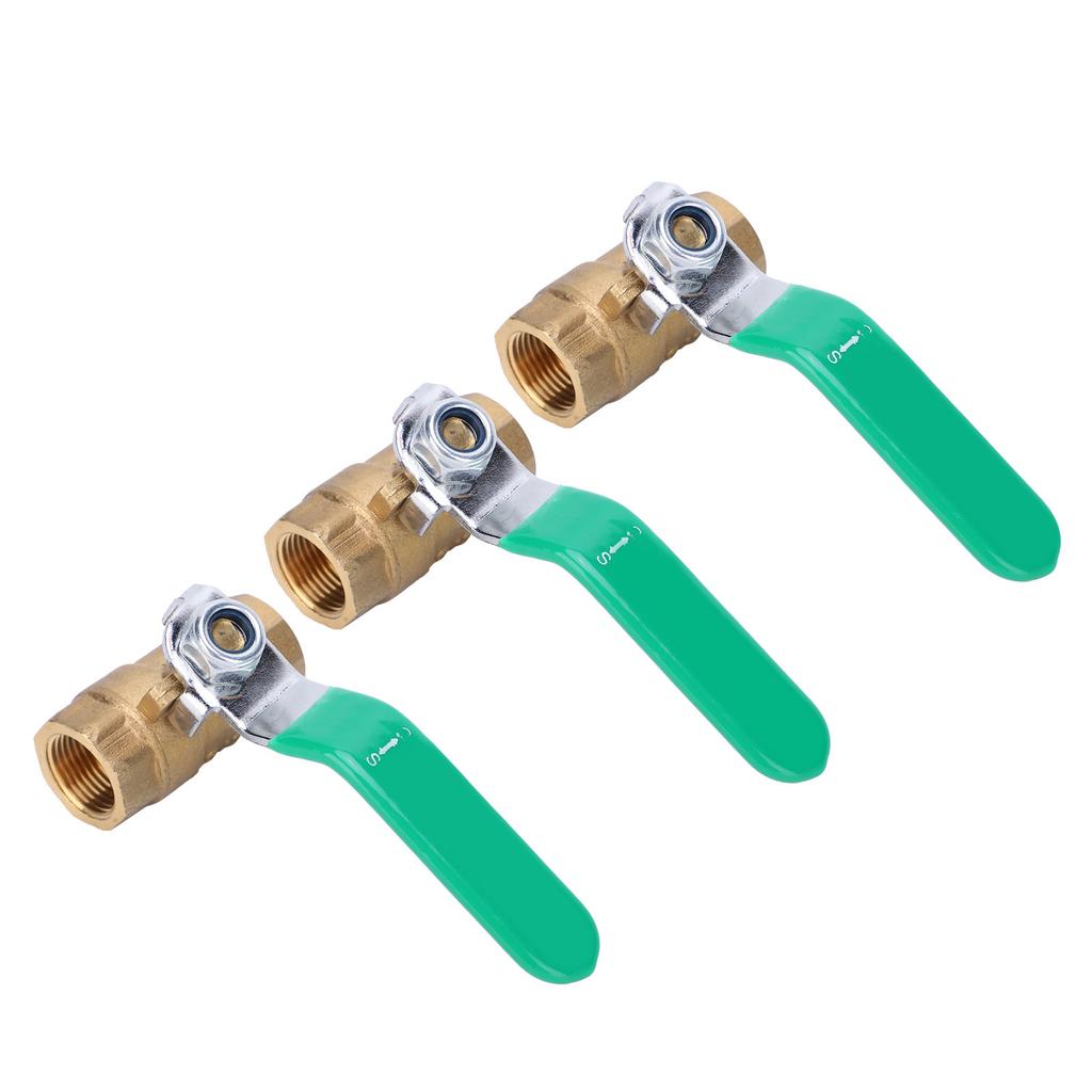 38in Brass Ball Valve Double Corrosion Resistant Female Thread Water Pipe Ball Valve