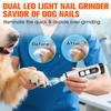 Dog Nail Trimmers Quiet Electric Pet Dog Nail Clippers Nail Clipper With Led Lights Nail Grinder High Speed Nail File Electric Clippers For Grooming S