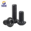 10.9 Grade Black Pan Head Inner Hex Screw Bolt, Mushroom Head, Sizes: M2-M8