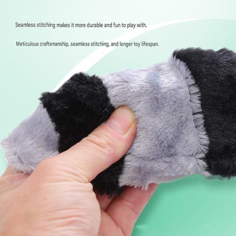 Squeaky Plush Dog Toy with Crinkle Paper Body, Soft Animal Shaped Pet Toy for Dog and Indoor Interactive Play, Mental Stimulation