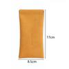 Automatic Closing Glasses Bag, Portable Solid Color Simple Sunglasses Leather Handbag, Unisex Glasses Case, Elastic Pocket