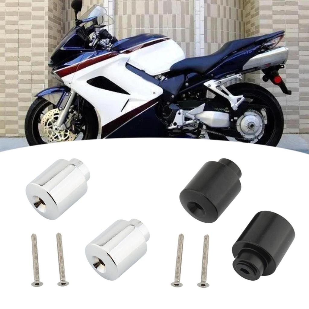 2Pcs Motorcycle Handlebar Grips End Plug with Screws Professional Hand Grip Bar Ends for Honda CBR VFR800 RC51 Vtr CBR929rr