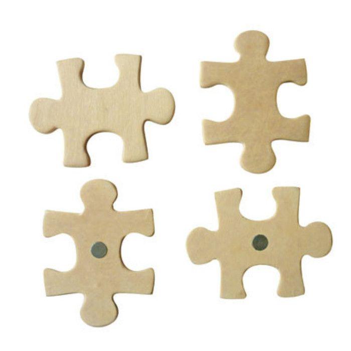 Magnet Puzzle en bois 5 cm 4 pièces