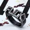 Beier Retro Titanium Steel Men's Letter Ring