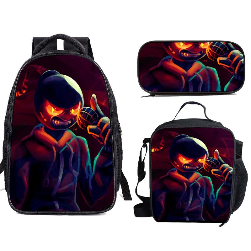 Friday Night Funkin Backpack, Three Pack Set, Pencil Case, Friday Night Funkin Backpack