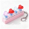 Heart Heart Keycap Fidget Keychain Crystal Clicker Button Keycap Keychain  Adults
