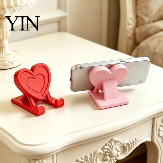 Cell Phone Mount 3D Printed Heart Holder, Love Shape Mobile Universal Stand Stand, Tablet Desk Mount, Valentine's Day Gift Holder