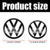 2pcs ABS Car Front Grill Emblem Rear Trunk Badge Logo for Volkswagen VW Passat 2019-2024 Scirocco Premium Pro Plus Extra Quality RL1BD2