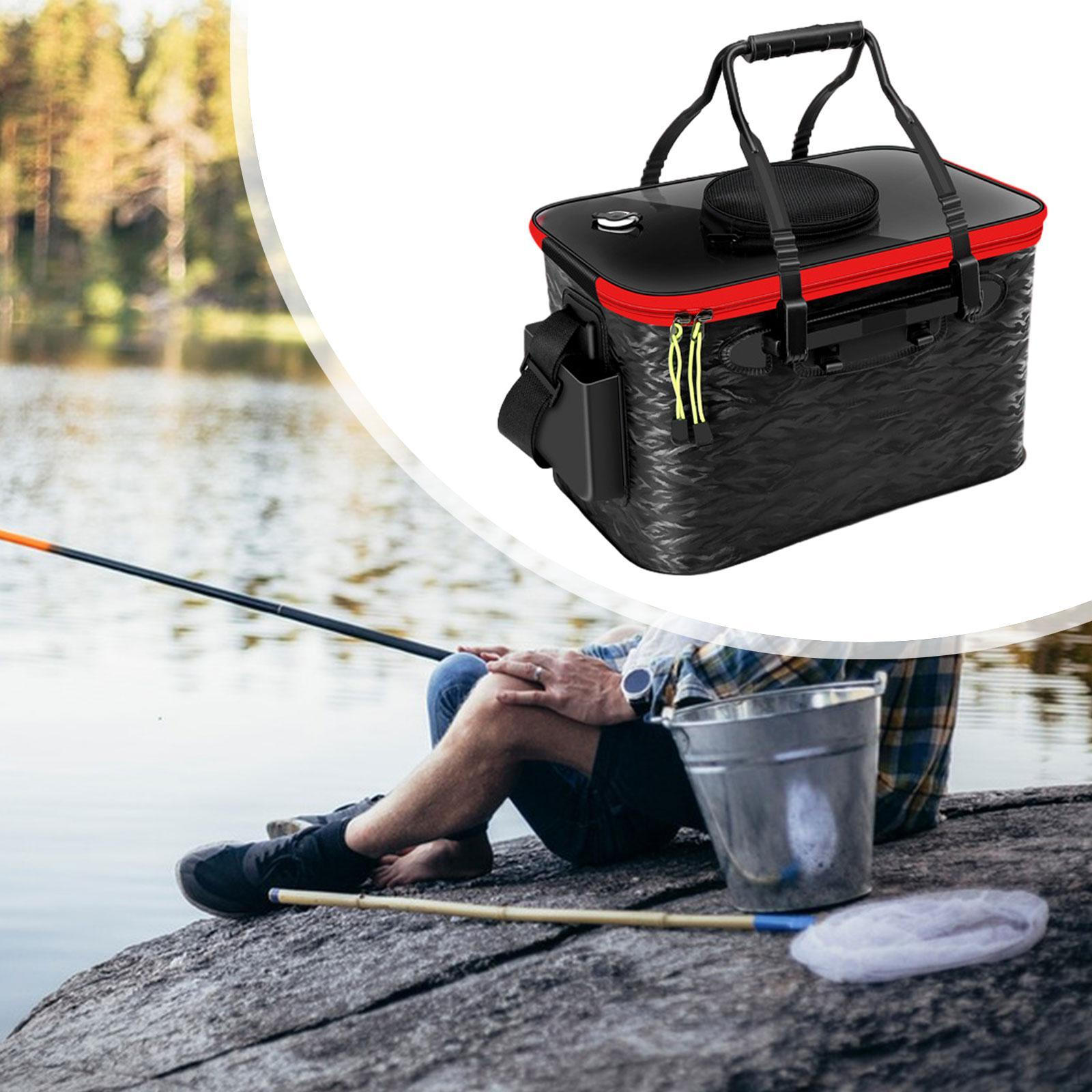 

Складной контейнер для рыбы для активного отдыха на молнии Black Small