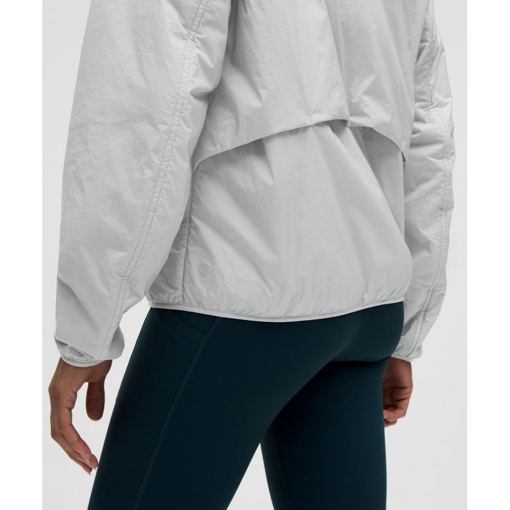 Lululemon Insulated Back Vent Running Jacket Silver Drop