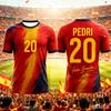 2026 New Hot Sale Spain Football Jersey Fan Collection Edition Breathable Quick Dry Casual Sportswear Men Women Family Kids Tees