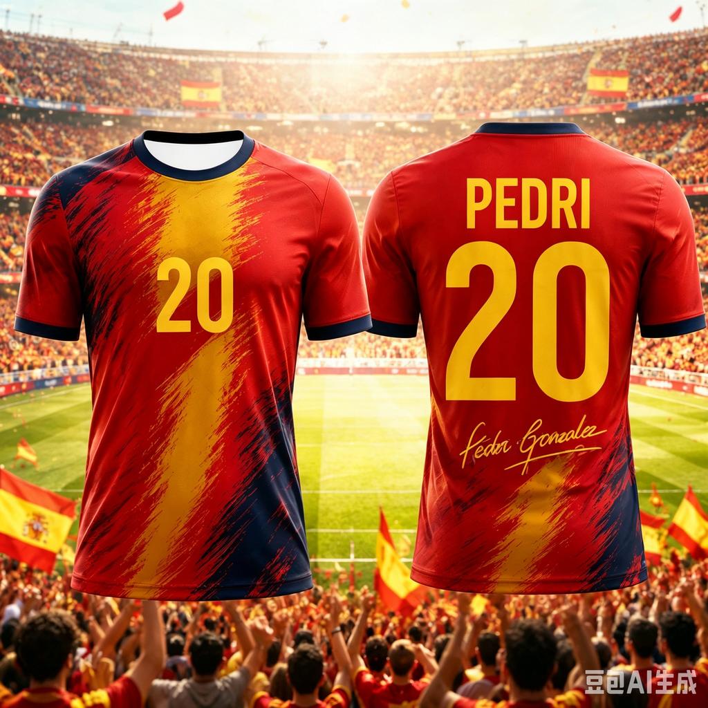 2026 New Hot Sale Spain Football Jersey Fan Collection Edition Breathable Quick Dry Casual Sportswear Men Women Family Kids Tees