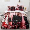 3D New Anime Tokyo Revengers Bedding Set Printed Bed Set Duvet Cover Sheet Pillowcase Bed Soft Quilt Cover Full Queen King Size