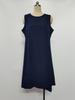 2025 Women's Plus Size Elegant Solid Color Sleeveless Summer Dress