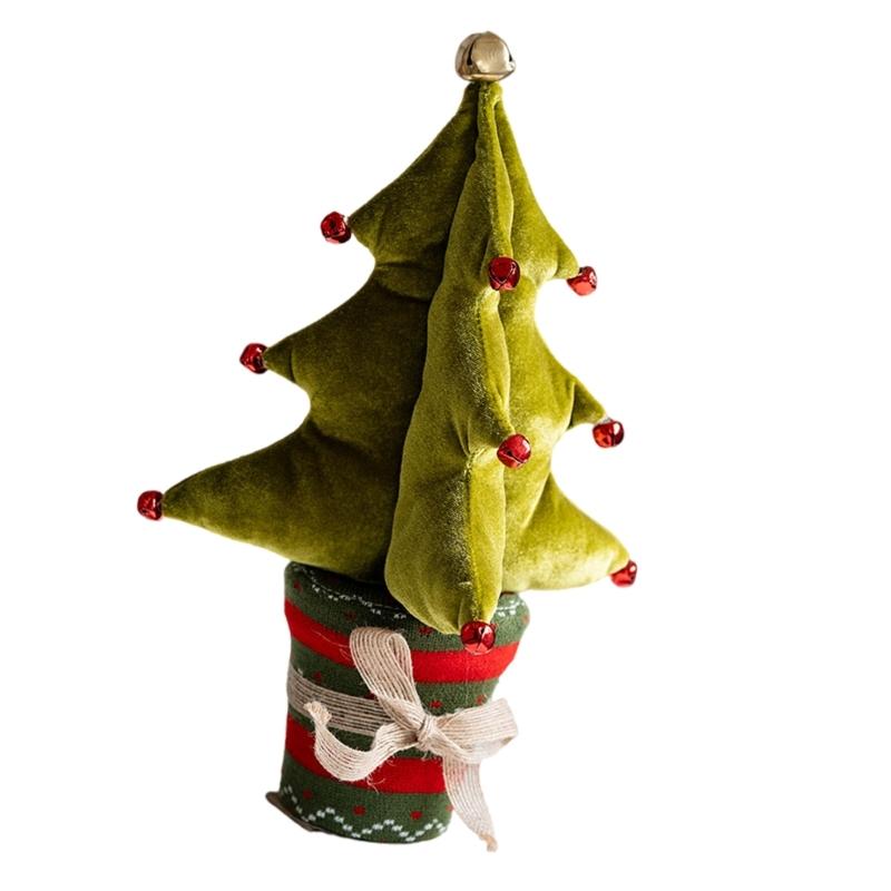 Miniature Artificial Christmas Tree Portable Christmas Tree with Festival Ornament for Intimate Holiday Setting
