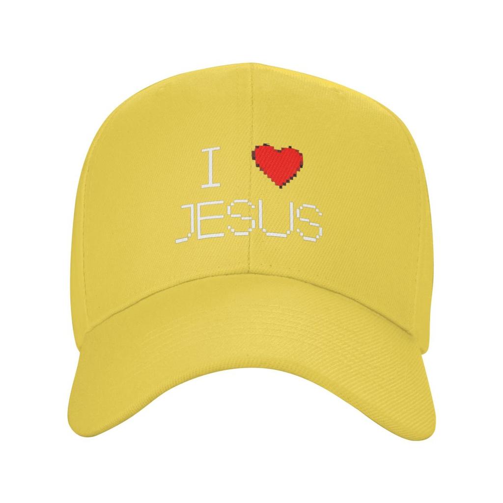 I Love Jesus God Cross Print Baseball Caps Fashion Men Women Hats Outdoor Cap Streetwear Baseball Hat Casquette