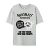 All Cotton Design Tops Tees Funky Short Sleeve Unisexs Tshirts Hooray Sports Do The Thing Slogan Christmas Tops Shirt Round Collar