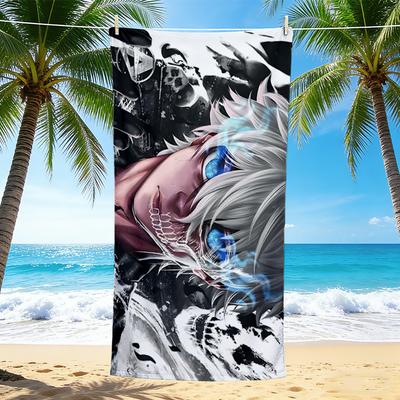 1Pc Warrior Beach Towel Quick Dry Multiuse For Beach Pool Gym Yoga Home Travel Christmas Halloween Xmas Gift S167