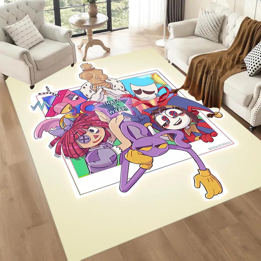 Digital Circus Carpet Design For Outdoor Dining Room Dormitory Living Rooms Antislip Carpet Anime Office Decor Best For Christmas