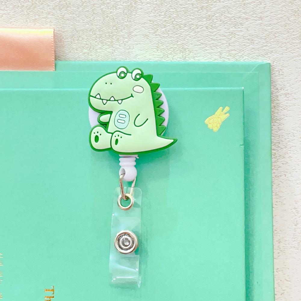 Bear Rabbit Retractable Badge Holder Cartoon Animals Easy Pull Buckle  Hospital Use