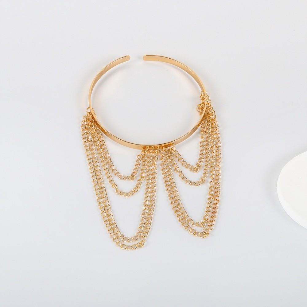 Goldfarbene Armbänder Offen Verstellbare Kette Anhänger Armband Party Zubehör