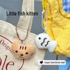 Kitten Fish Plush Keychain: Creative Gift Backpack Pendant with Free Shipping
