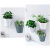 Flower Pot Simple Elegant Semicircle Wall-mounted Garden Plant Succulent Pot Gardening Supplies