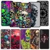 Skeleton Skull Phone Case for Samsung Galaxy A55 A35 A17 A07 A15 A13 A25 A51 A71 A72 A73 A32 A52 A52S A41 5G Soft TPU Shell Bags