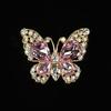Rhinestone Butterfly Shoe Charm Flat Back Alloy Butterfly Charm Sparkling Butterfly Accent Accessories for Bracelets Bags DIY Crafts