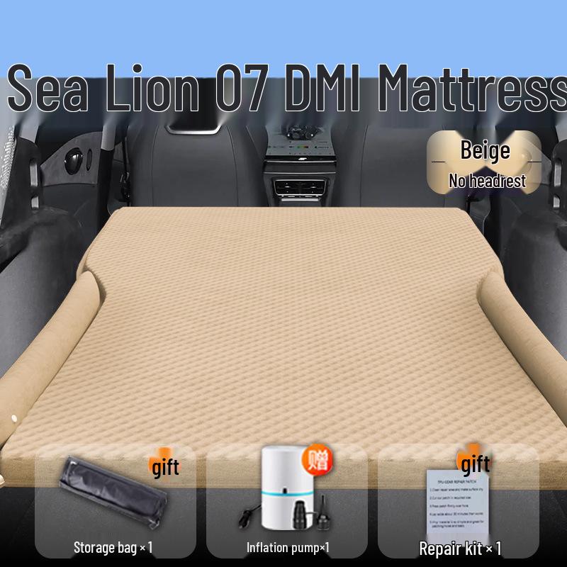 BYD Sea Lion 07dmi Car Inflatable Trunk Mattress and Rear Seat Sleeping Pad Standard