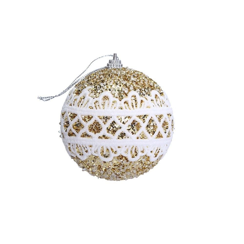 9PCS Lightweight Christmas Ball Ornaments Glitter Christmas Tree Decorations Wedding Decor