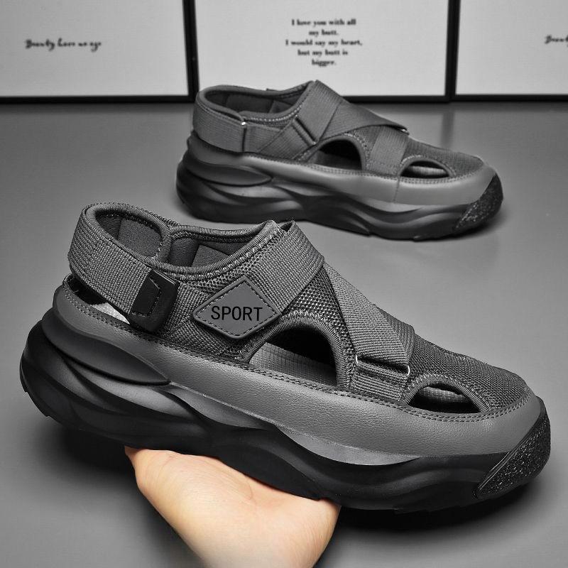 Men's Summer Sandals Non-slip Fashion Comfortable Casual Slip-on Breathable Water Proof Round Toe Platform Flat Heel Summer Main