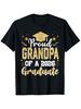 Grandpa Senior 2026 Proud Grandpa of a Graduate T-Shirt | Golden Lettering & Diploma Design