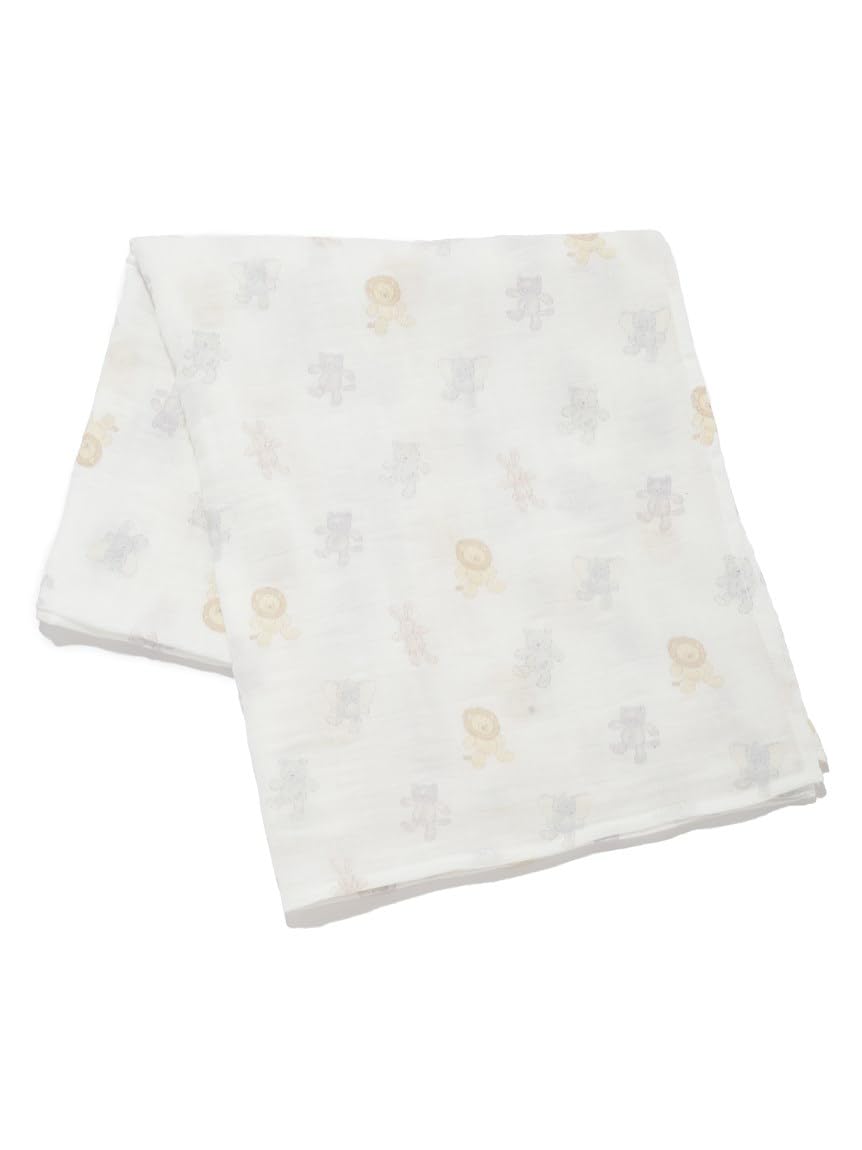 

Stuffed Animal Pattern Swaddle PBGG209365 Baby OWHT [Gelato Pique]