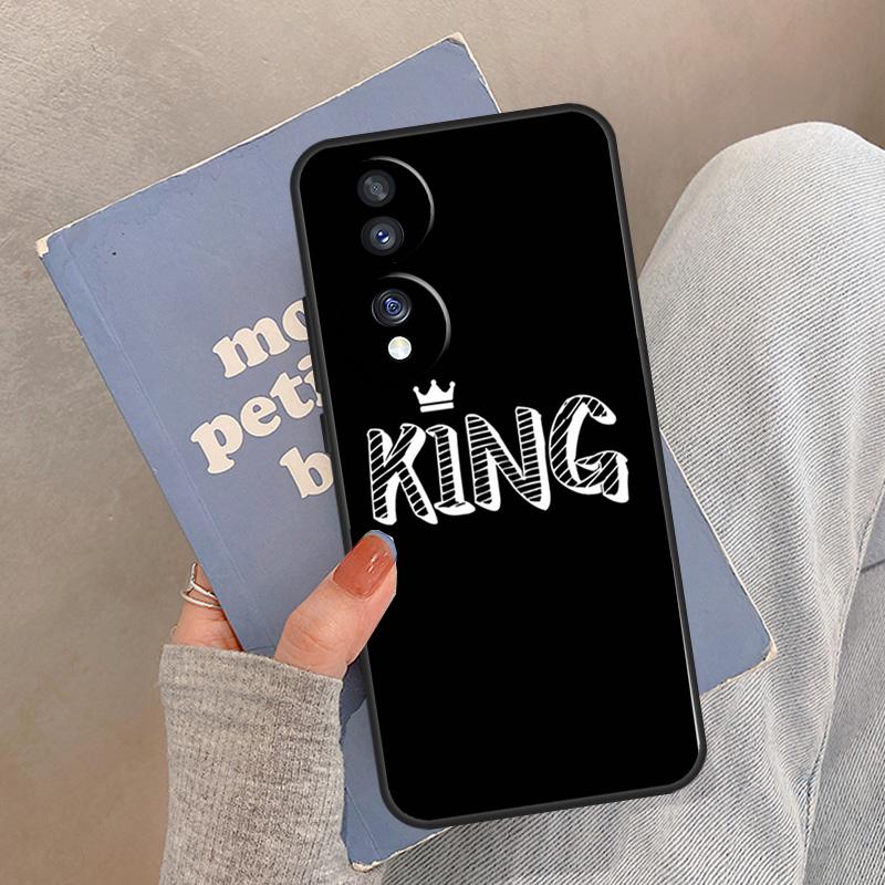 Koningin Koning Kunst Etui Voor Honor Magic 8 5 6 7 Pro Cover Voor Honor 400 200 Lite 50 70 90 X8a X8b X9a X9b X9c