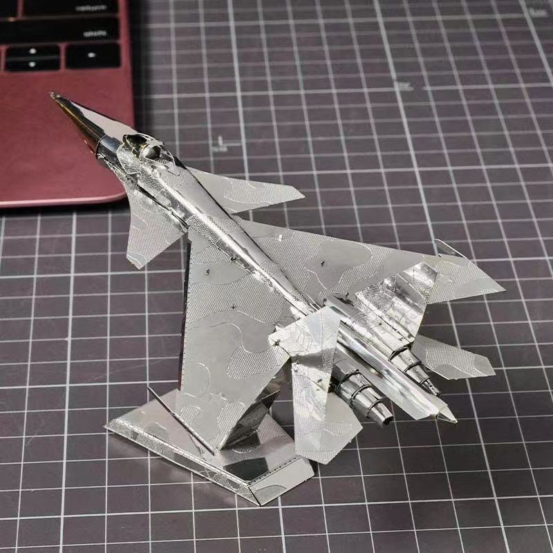 New Su-34 Fighter 3D Metal Puzzle Kits Cy-34 Fullback Fighter Assembly Model Laser Cutting Puzzle Jigsaw Toys For Kids Adult