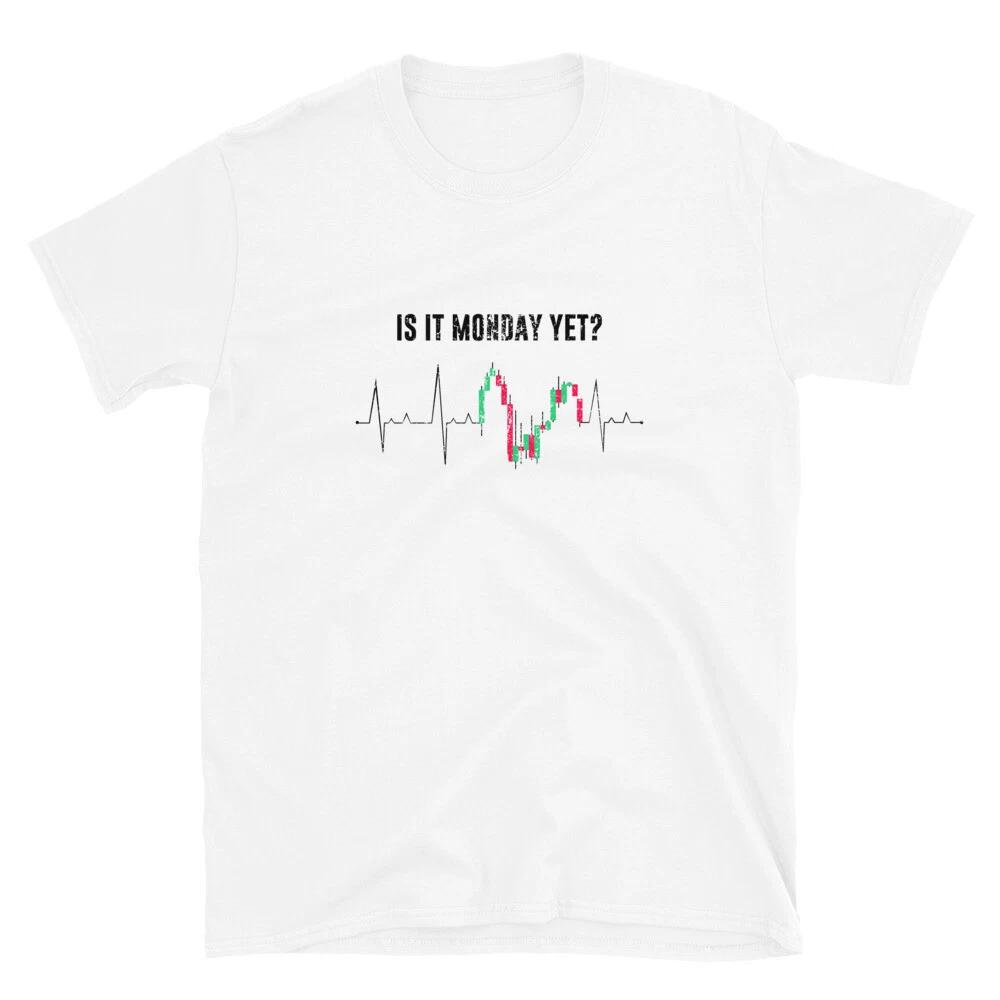 Is it Monday Yet T- Shirt trader outline vintage Tee S
