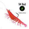 Luminous Giant Prawn Hooked Soft Bait for Fish Attracting
