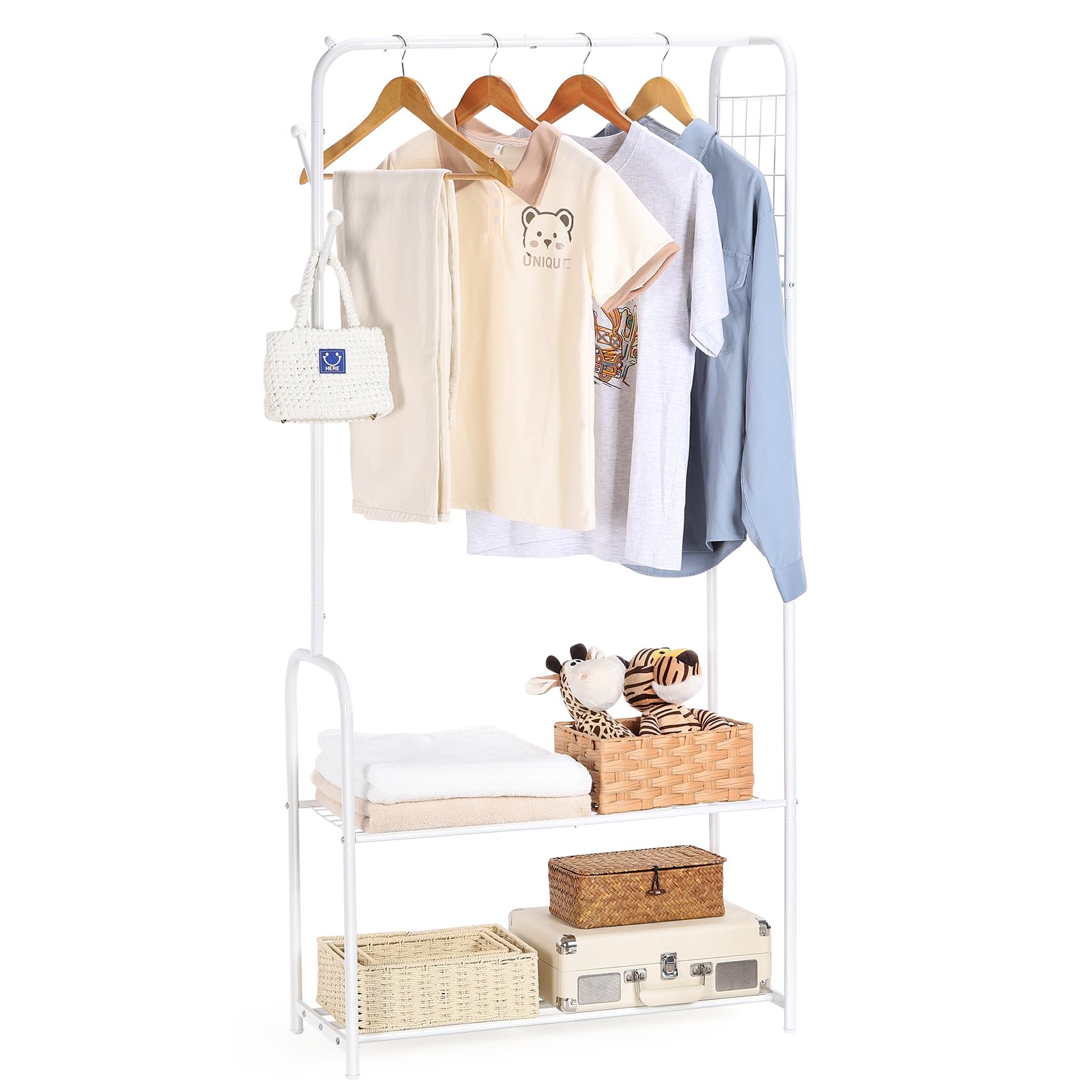 

Вешалка тонкая для сушки одежды одежда одежда труба легко с пальто одежда белая стойка, стойка, стойка, для помещений, прочная, стойка, вешалка, вешалка, сборка, стойка, белый