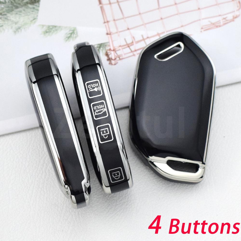 For Kia Picanto Sorento Mq4 Carnival Ka4 Morning K5 Carens Tpu Car Key Case Cover Auto Shell Fob Holder Bag Accessories