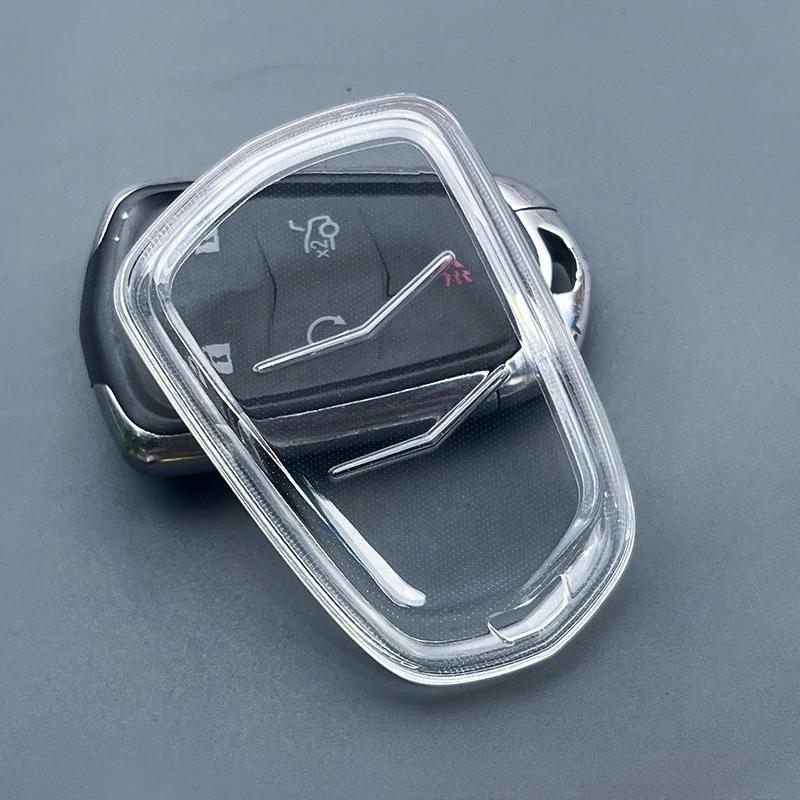 

soft TPU car key case Transparent remote cover protector shell for Cadillac ESV Escalade CTS XTS SRX ATS 2015-2018 CT5 XT5 XT6 прозорий