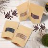 20pcs Kraft Paper Zip Lock Bags With Window Food Snack Tea Self Sealing Storage Bag Wedding Home Candy Gifts Packaging Pouch