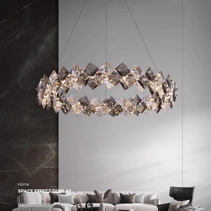 Nufeng Light Luxury Round Crystal Chandelier