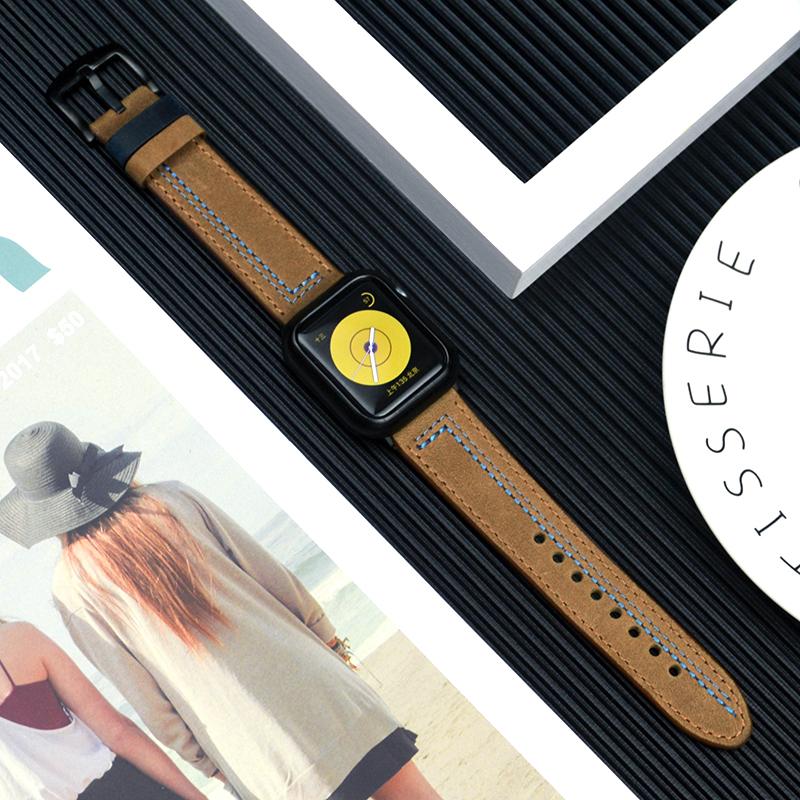 

For Apple Watch Band 44mm 40mm 45mm 49mm 41mm 45mm Genuine Leather Watch Straps iwatch 10 42mm 6 3 4 5 SE Ultra2 Smart Watchband 42-44-45-49-S10 46mm