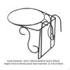 Railing Flower Pot Hanging Basket Planter Iron Art,Multipurpose,Potted Display Rack