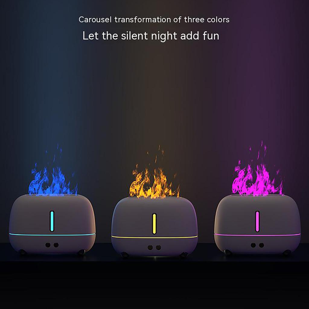 Flame Air Humidifier Aromatic Diffuser Usb Mute Noise Reduction Large Fog Volume Home Bedroom Mini Air Humidifier