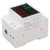 Voltmeter Ammeter 4 Digit Display DIN Rail Mount Single Phase Voltage Current Meter 0.1‑99.9A AC80‑300V