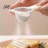 Food Grade Stainless Steel Sifter Strainer Spoon Fine Mesh with Long Handle Sieve Tool Baking Handheld Kitchen for Flour Powdered Sugar Cocoa
